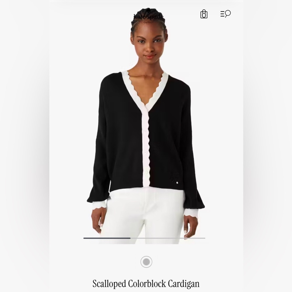 Kate Spade scalloped cardigan